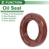 MakeModel Oil Seal / 25x40x7mm / Seal Ring FKM Rubber Brown 5 Pcs