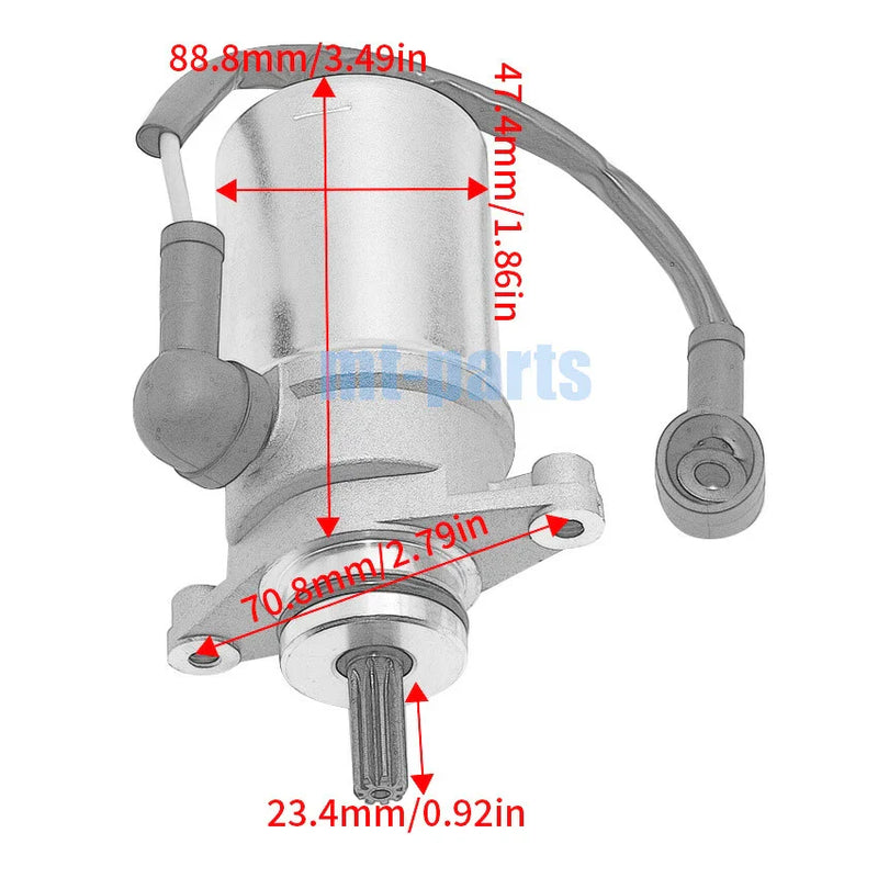 Yamaha YFM50 Raptor 50, YFM80 Raptor 80 Starter Motor Assy (2002-2008)