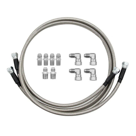 700R4 TH350 / 400 Stainless Steel Braided Transmission Cooler Hose Fitting