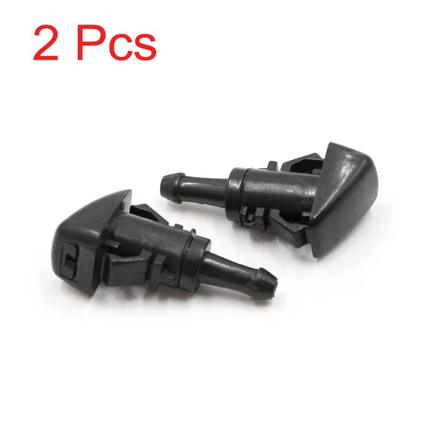 Jeep 2 x Black Plastic Windshield Washer Wiper Spray Nozzles