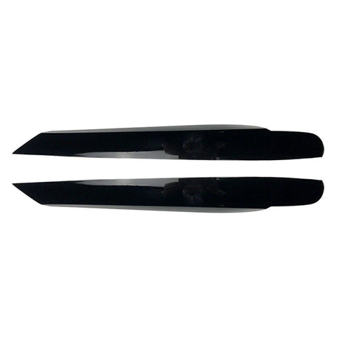 Volkswagen Touran Gloss Black Front Headlight Eyelid Trim Covers (2011-2015)