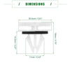Chevrolet Avalanche White 30 Pcs Rocker Panel Clips (2007-2013)