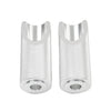 Honda Ruckus Zoomer Silver Motorcycle Footpegs (2003-2023)