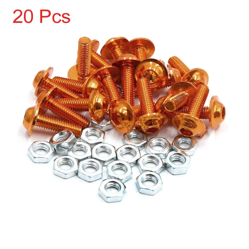 Motorcycle Bolt / M6 / Hex Socket Head Bolts 20 x