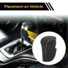 Honda Accord (2008-2012) - Black Gray Faux Leather Car Gear Shift Knob Cover