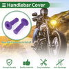 Motorcycle 7/8" / 22mm / Rubber Purple Hand Grips Covers