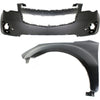 Front Bumper Cover and Left Fender Kit For 2010-2015