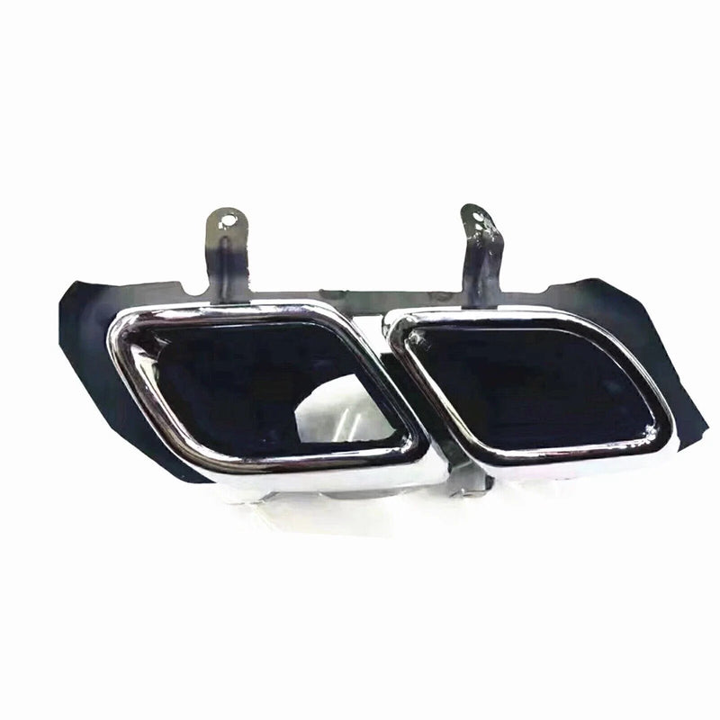 Cadillac CT4 2 x Silver Rear Tail Exhaust Muffler Tips (2020-2021)