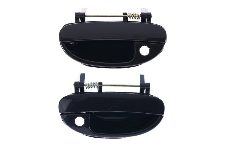 Daewoo Nubira 2 x Front LH+RH Smooth Black Outer Door Handle (1997–2003)