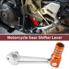 Bosuer M5 Folding Gear Shift Lever Silver Tone Orange