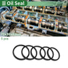 Oil Seal 70x80x6mm Black Seal Ring Rotary Shaft NBR Rubber 5 Pcs