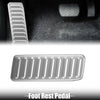 Ford Mustang (2015-2020) Silver Tone Aluminium Alloy Left Foot Rest Pedal