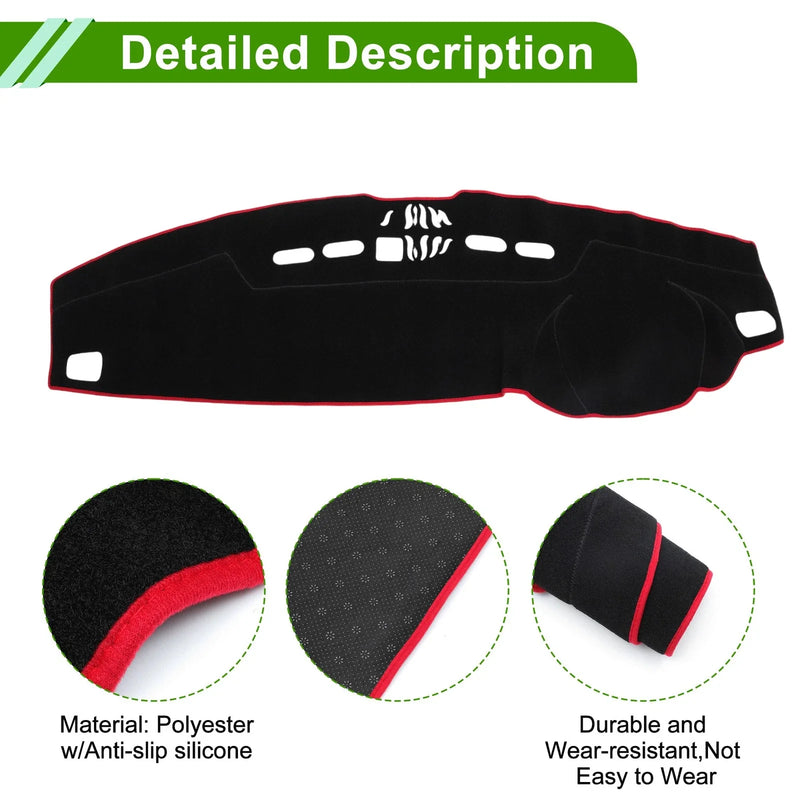 Land Rover Discovery 3 (2005-2009) Black Red Dashboard Cover Mat