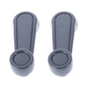 Toyota Landcruiser Hilux 2pc L/R Window Crank Grey