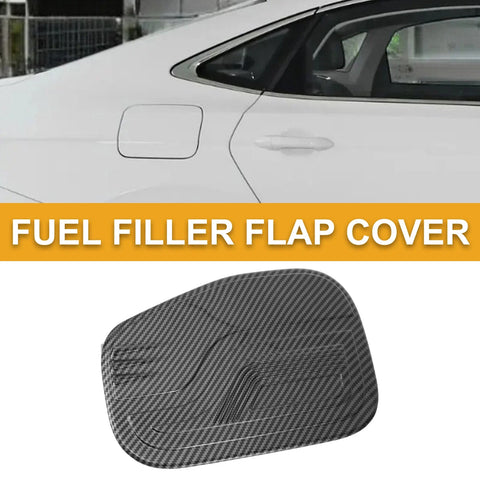 Ford Ranger 2023-2025 Gas Tank Flap Carbon Fiber Black Fuel Tank Door Cap