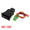 DC Panel Mount Latching Red Pilot Fog Light Switch 12V