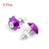 Cars Stars Shaped License Plate Bolts Screws Decor 6mm Dia 5 Pcs