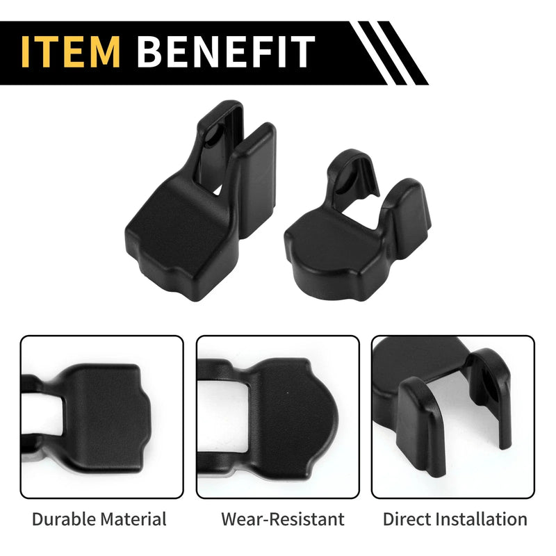 Jeep Wrangler JL JLU (2018-2024) Black Door Limiting Cover Trim