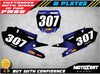 Yamaha YZF 450 2018-2019 Models - BARBED Style Custom Number Plates