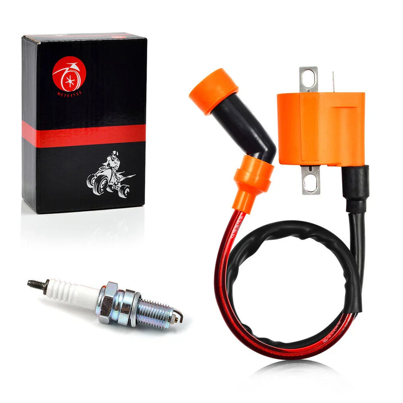 Arctic Cat A FIS 500 ATV Ignition Coil Spark Plug with Cap (1999-2009)