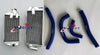Honda CRF450R Aluminum Radiator + Blue Silicone Hose (2017-2018)