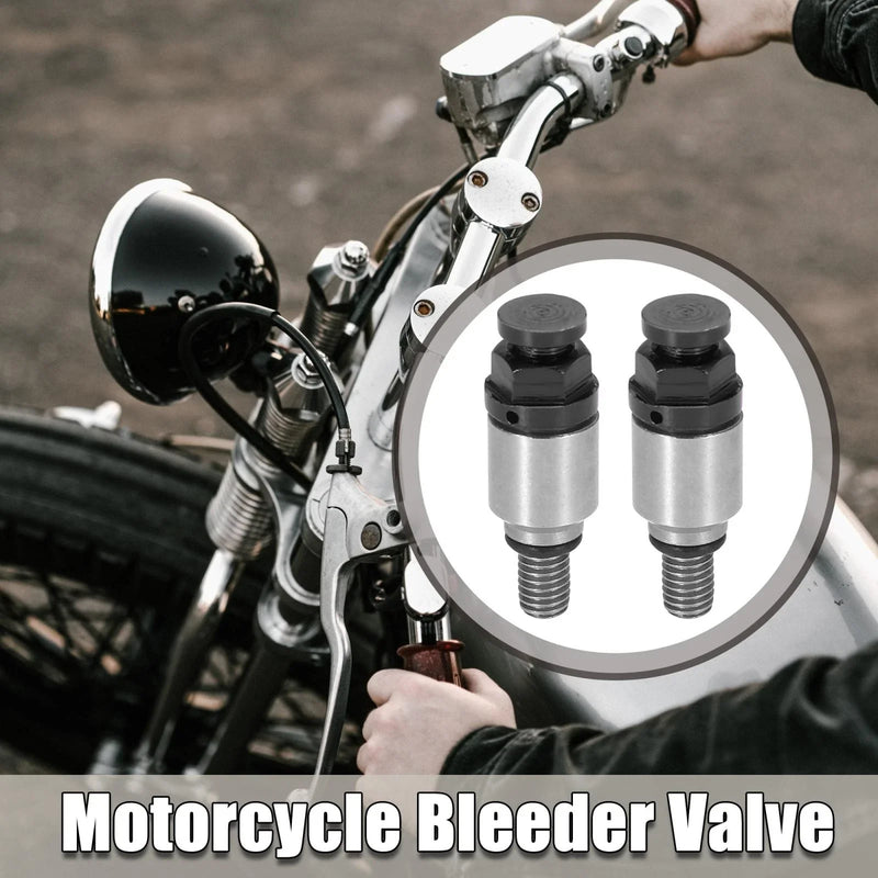 Honda Yamaha 2 x M5x0.8 Motorcycle Screw Fork Air Bleeder Valve