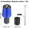 Make Model 1 Pair 7/8" 22mm Blue Motorcycle Handlebar Plugs