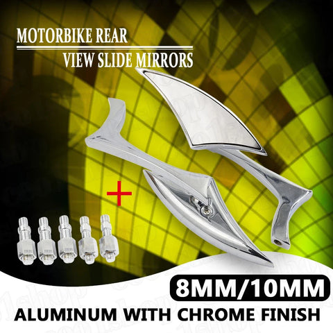 Harley-Davidson Motorcycle Chrome Custom Rear View Side Mirrors