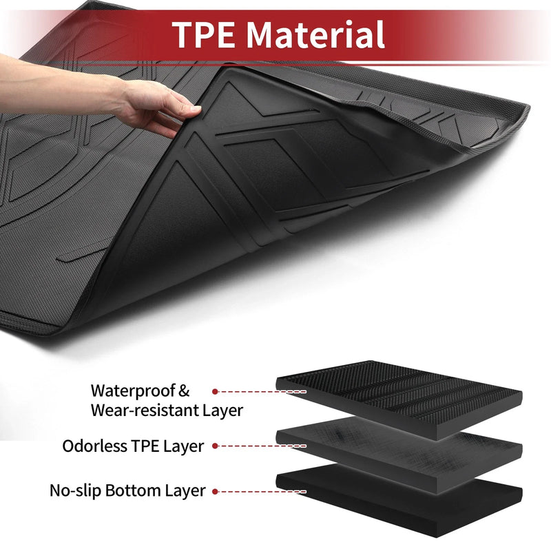 BMW X1 2016-2022 Diamond Pattern TPE Cargo Liner Rear Trunk Mat