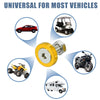 Car 20 Pcs Gold Tone M6 Fender Bumper Washer Bolt Nut Fastener