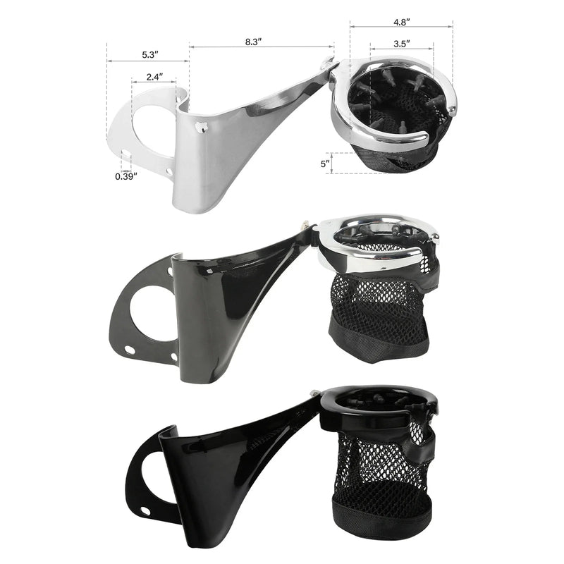 Harley Touring Electra Street Glide Drink Cup Holder Passenger (2014-2025)