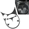 Fiat 500 Carbon Fiber Cup Holder Panel Cover (2012-2015)