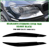 BMW X6 E71 Gloss Black Headlight Eyelid Covers (2008-2014)