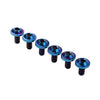 Bike Motor - Blue 6 x M6x15mm Titanium Alloy Torx Head Bolts
