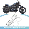 Harley 20-70mm Clamp Silver Tone Exhaust Pipe Heat Shield