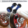 Motorcycle Aluminum Slider Frame 2 Pcs Blue