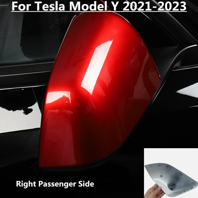 Tesla Model Y 1x Red Passenger Side Mirror Cover Cap (2021–2023)