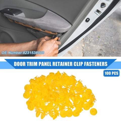 Chevrolet Aveo 100 Pcs Door Trim Panel Retainer Clip Fasteners (2004-2011)