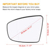 Nissan Murano Heated Left Side Mirror Glass w/ Backing Plate (2009-2014)