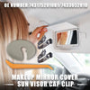 Scion Grey Makeup Mirror Cover Sun Visor Cap Clip