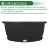 CHEVROLET Captiva (2010-2015) Gloss Black Retractable Cargo Cover