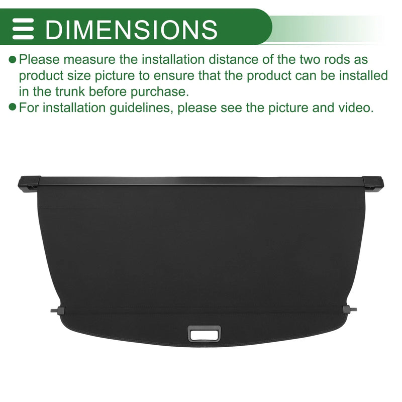CHEVROLET Captiva (2010-2015) Gloss Black Retractable Cargo Cover