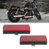 Motorcycles ATV Dirt Bike Universal M6x1.0 Red License Plate Reflector 2 x