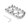 Harley Softail Touring Electra Road Glide CNC Silver Brake Pedal Pad