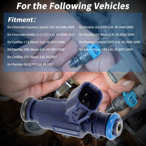 Chevrolet Equinox 3.6L V6 1x Fuel Injector (2008 - 2009)