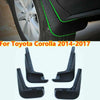 Toyota Corolla 4x Front Rear Splash Mud Flaps Guards (2014–2017)