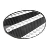 Fiat 500 2012-2019 Real Carbon Fiber Fuel Tank Cap Oil Cover Trim fit
