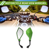 M10 M10 / 1 Set / Rear View Mirrors Polygonal Shape Green Iron Plastic