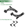 Ford Edge 4 x Front Stabilizer Bar Links & Lower Control Arms (2007-2014)