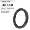 Oil Seal 72x90x10mm Nitrile Rubber Rotary Shaft Seal Black 5 Pcs